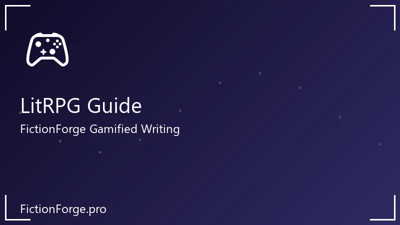 LitRPG writing guide featuring game stats and fantasy interface